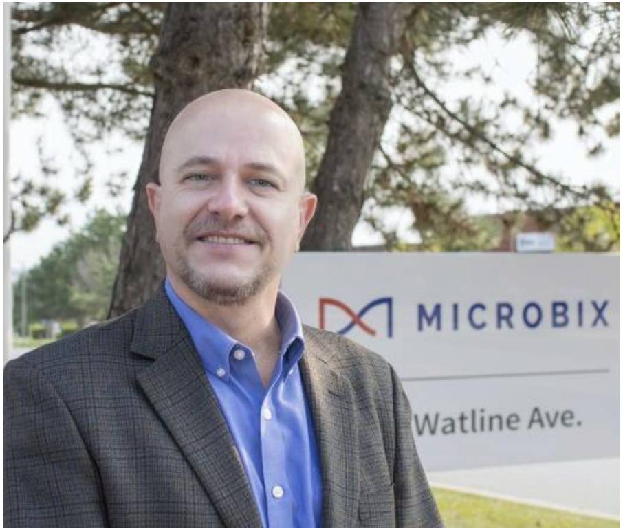 Cameron Groome is appointed the new CEO of Microbix.