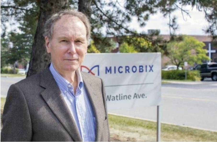 William J. Gastle, Microbixʼs founder, and former CEO and Chairman of the Board,