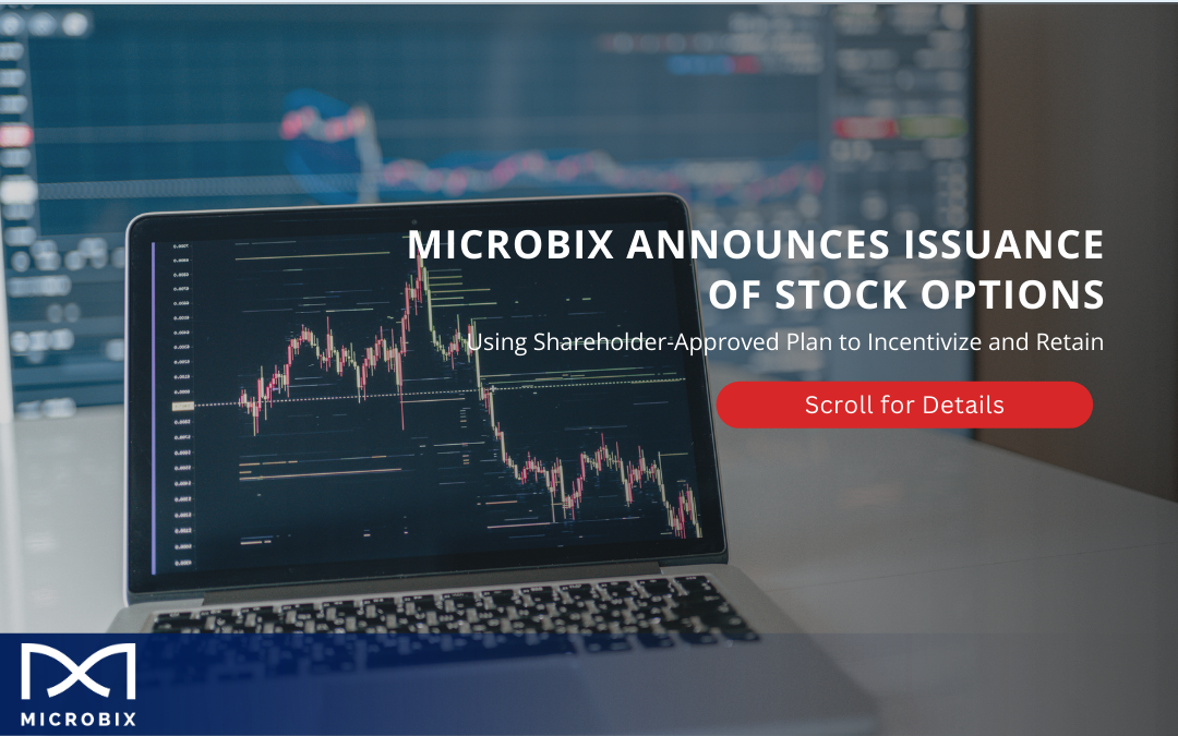 Microbix Announces Issuance of Stock Options